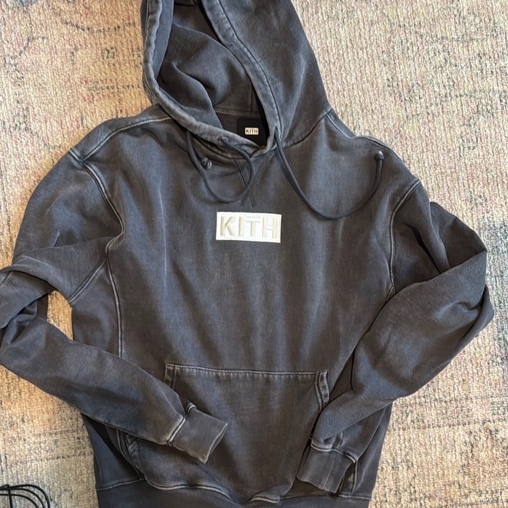 Kith Men's Charcoal Hoodie Sweater
